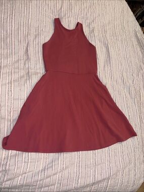 Athleta Conscious Dress Berry Rose XS